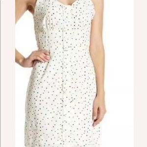 NWOT 19 COOPER WOMEN'S Cream Black Stars DRESS  M